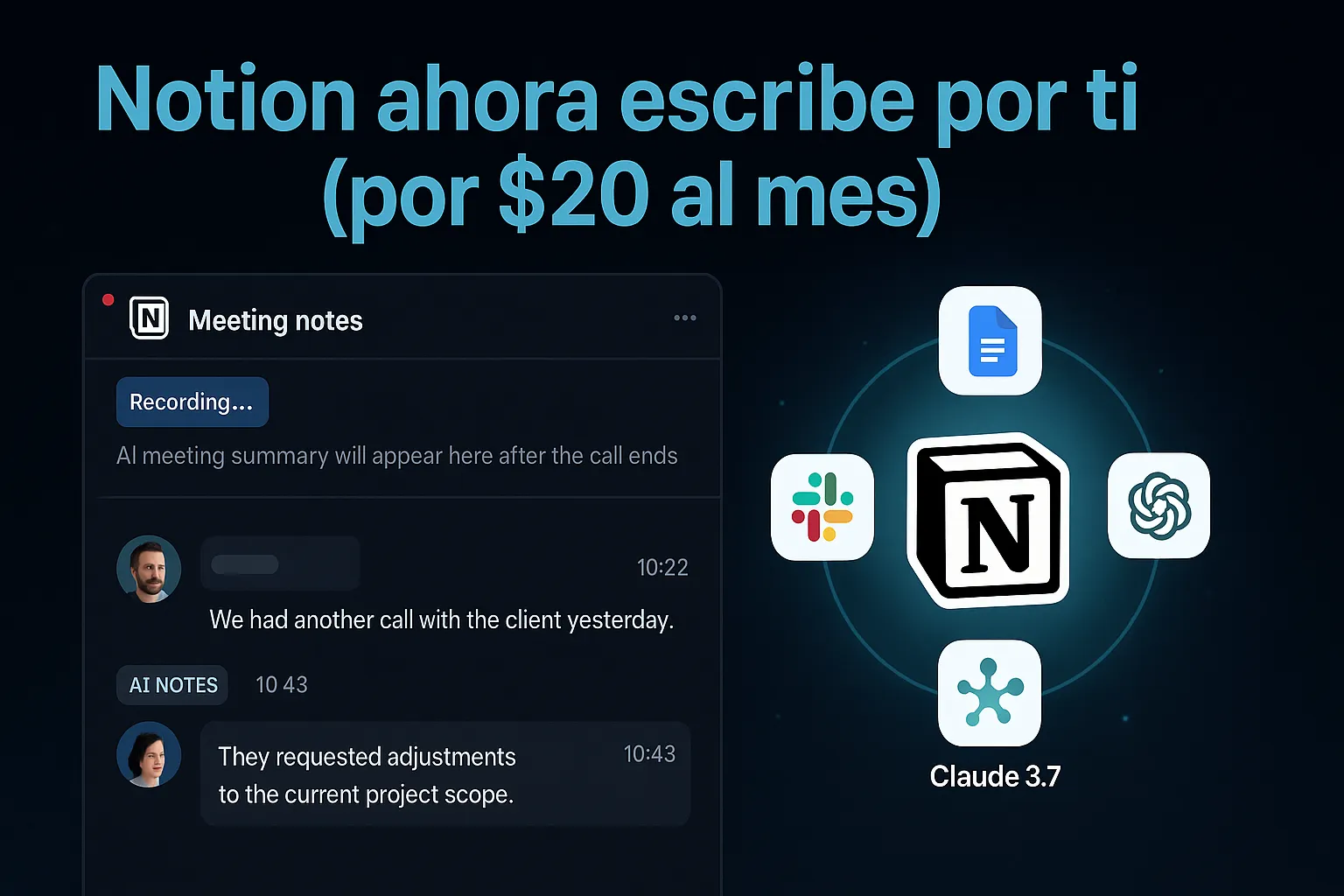Notion se pone serio con la IA: transcribe tus reuniones y genera informes, pero ya no será gratis