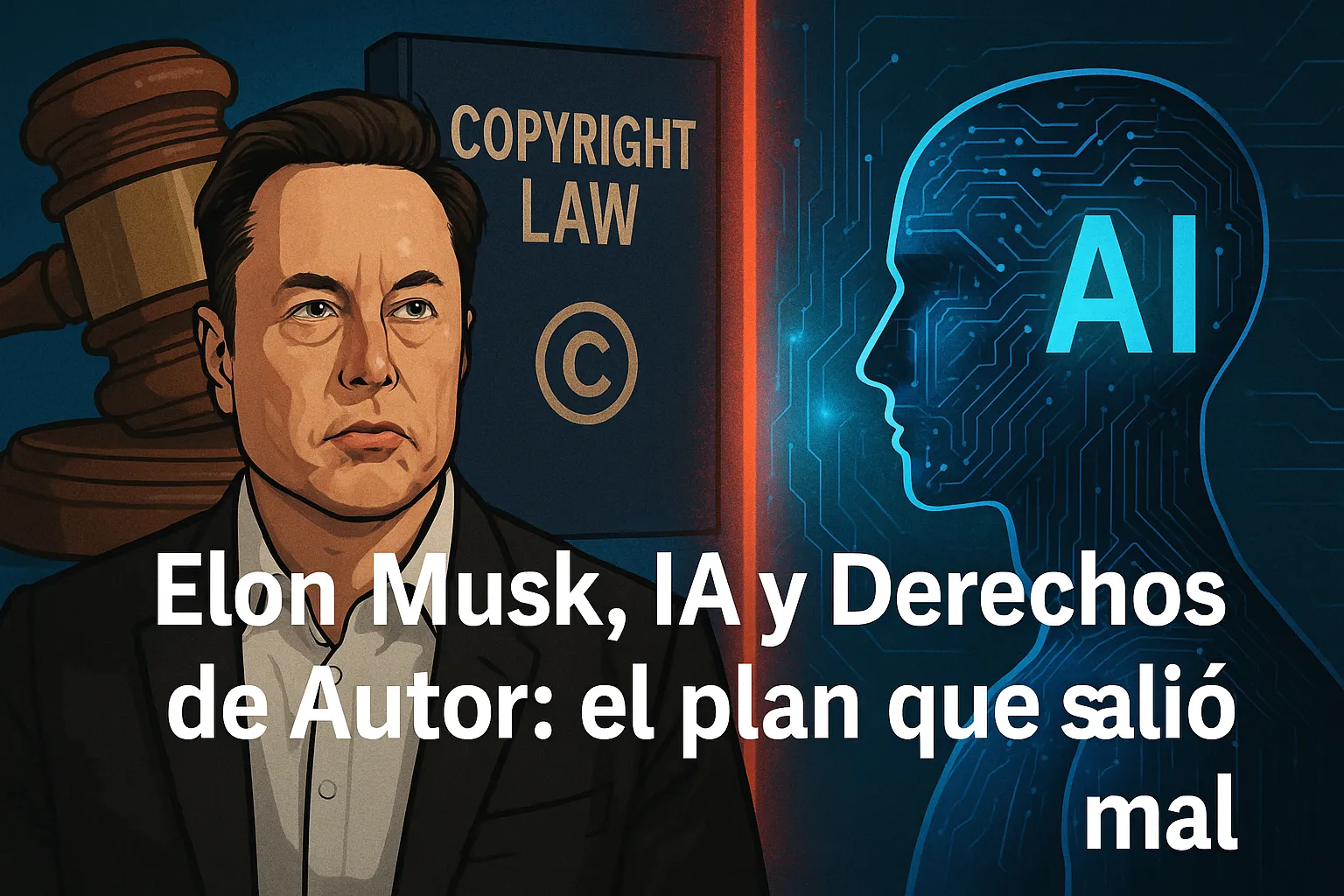 Elon Musk, IA y Derechos de Autor: el plan que salió mal
