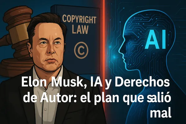 Elon Musk, IA y Derechos de Autor: el plan que salió mal